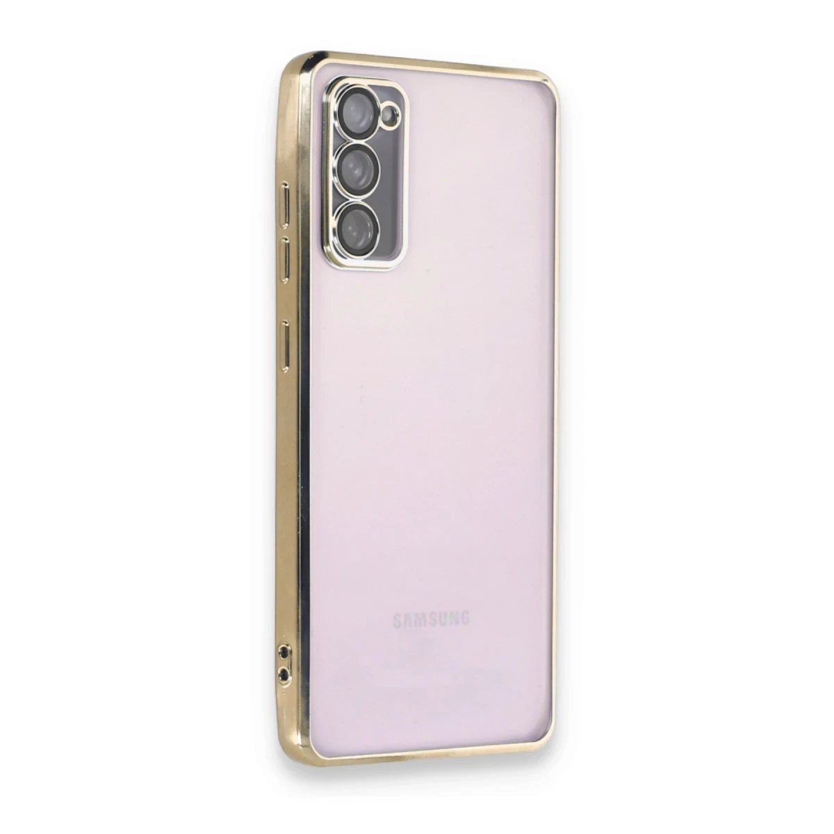 Samsung Galaxy S20 FE Kılıf Razer Lensli Silikon - Gold
