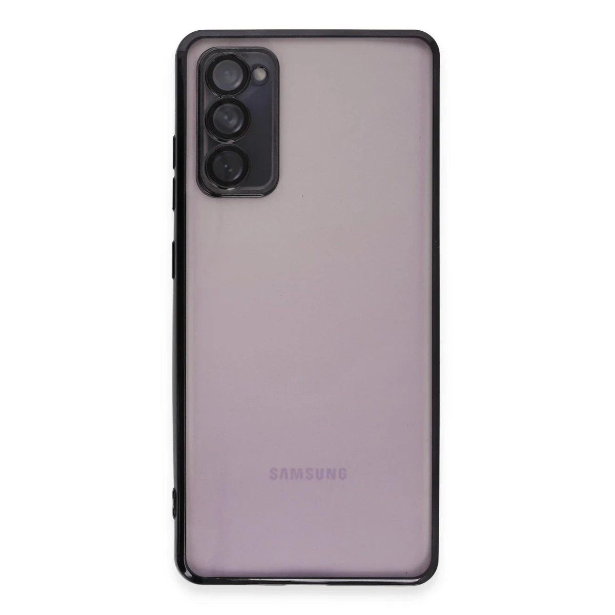 Samsung Galaxy S20 FE Kılıf Razer Lensli Silikon - Siyah