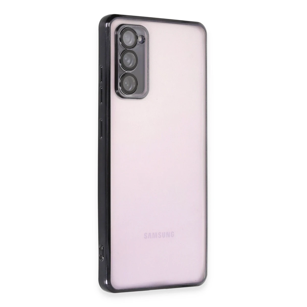 Samsung Galaxy S20 FE Kılıf Razer Lensli Silikon - Siyah