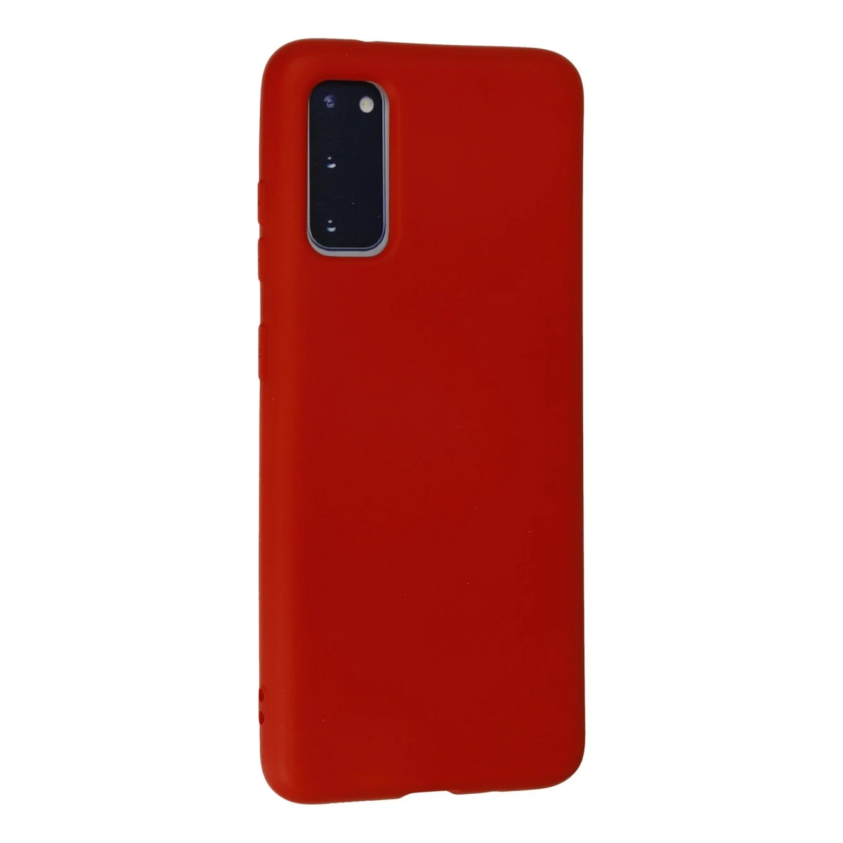 Samsung Galaxy S20 Kılıf Nano içi Kadife Silikon - Kırmızı