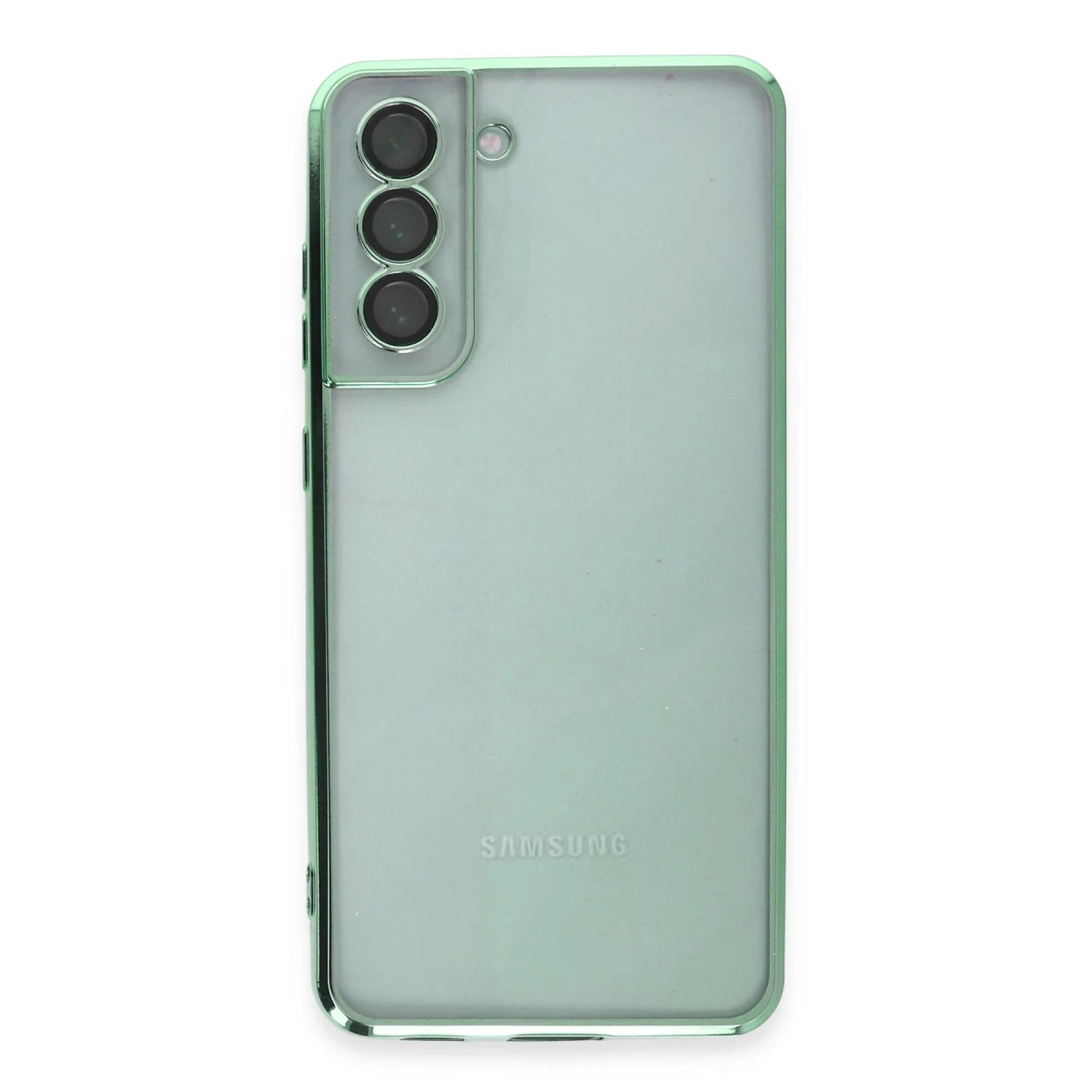 Samsung Galaxy S21 FE Kılıf Razer Lensli Silikon - Yeşil
