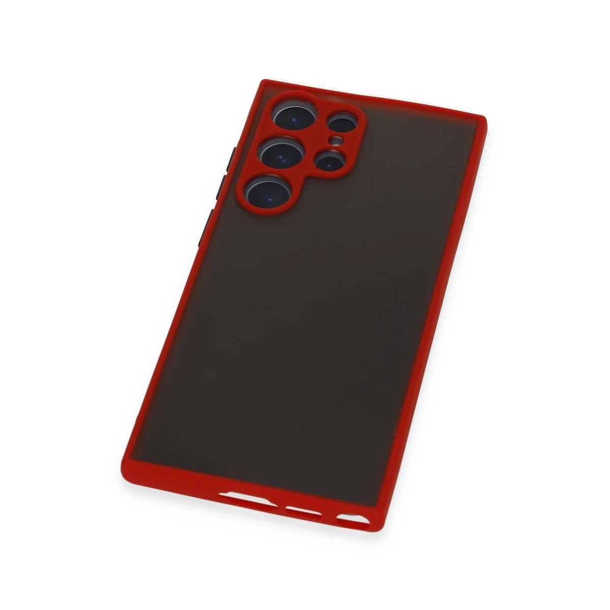 Samsung Galaxy S22 Ultra Kılıf Montreal Silikon Kapak - Kırmızı
