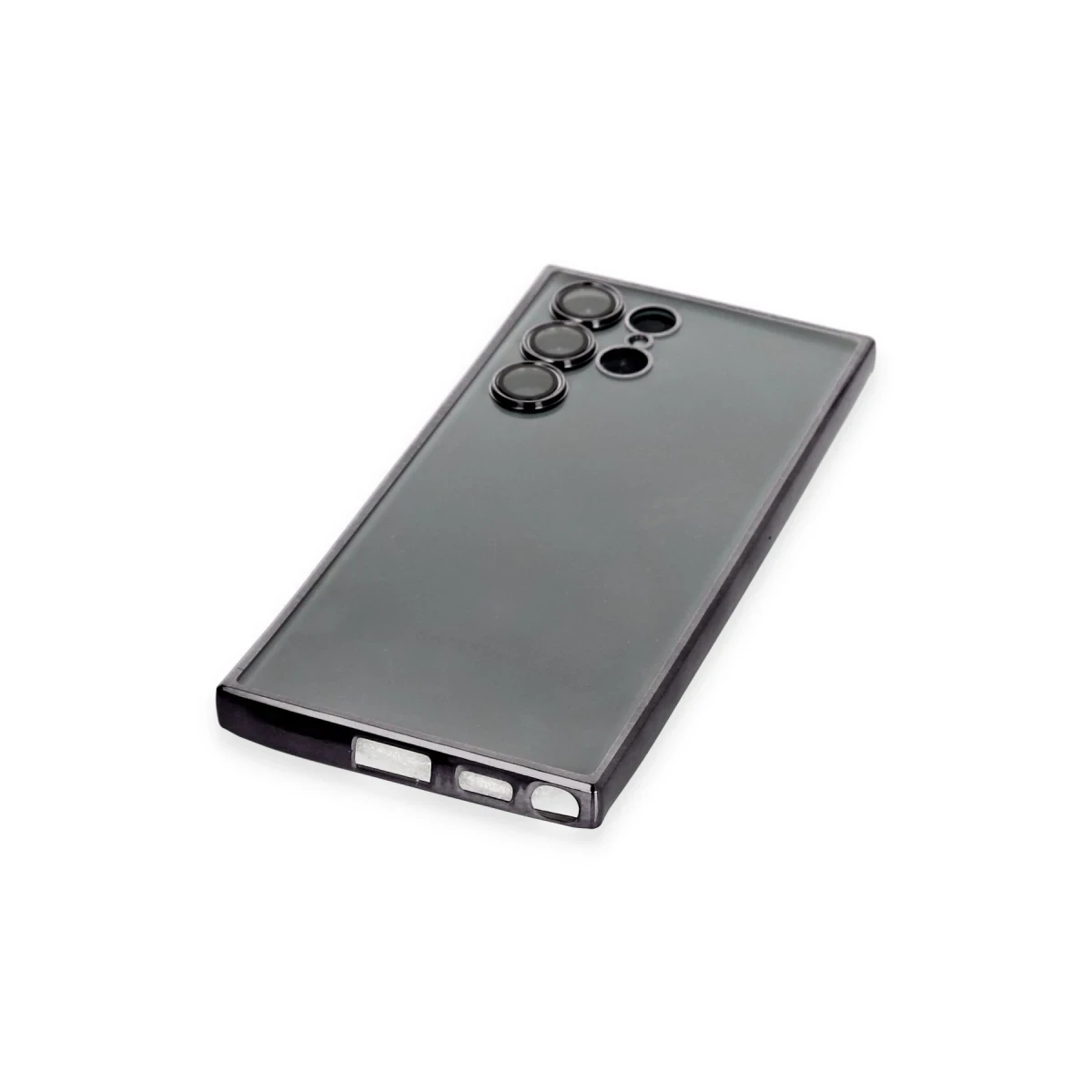 Samsung Galaxy S22 Ultra Kılıf Razer Lensli Silikon - Siyah