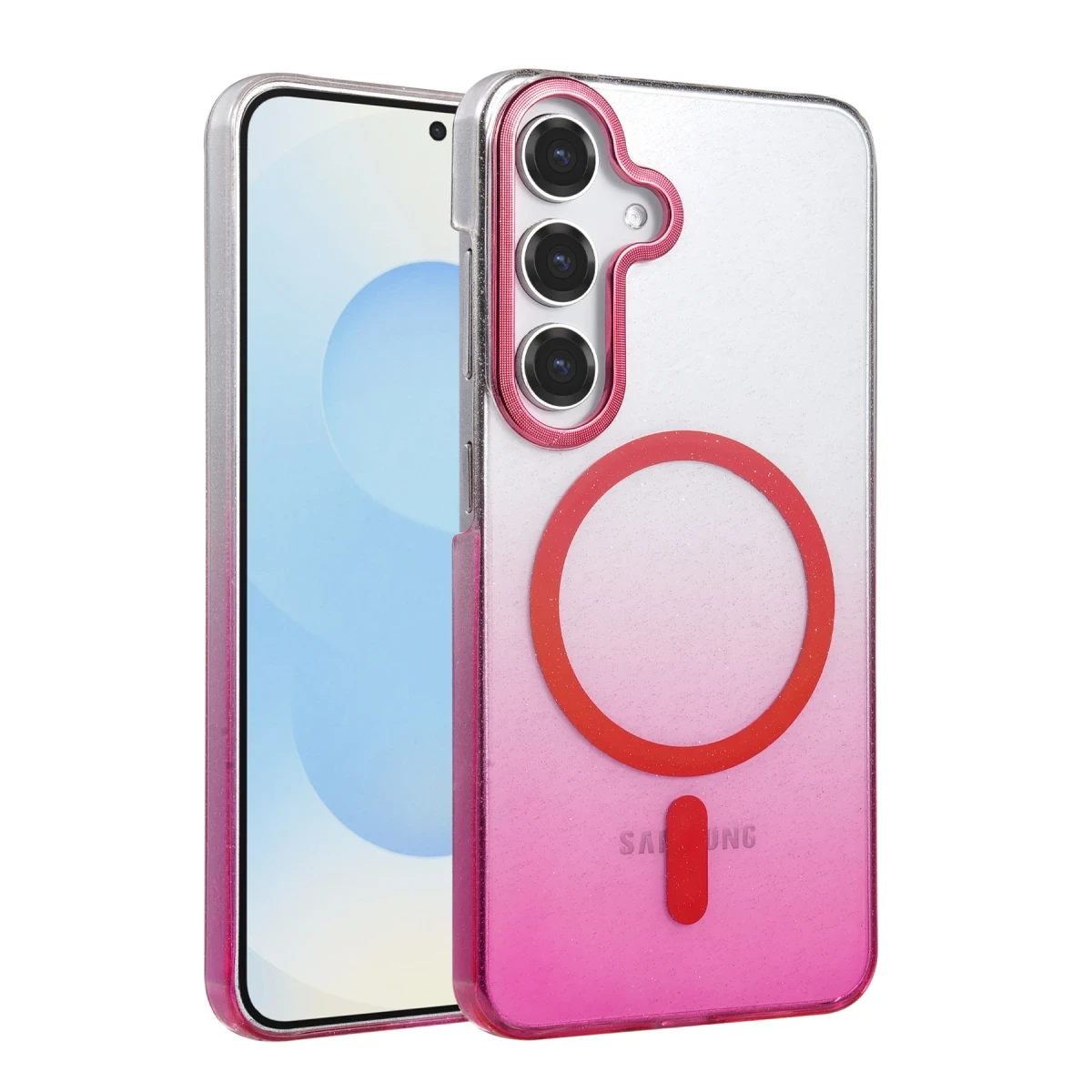 Samsung Galaxy S23 FE Glossy Magsafe Kapak - Pembe