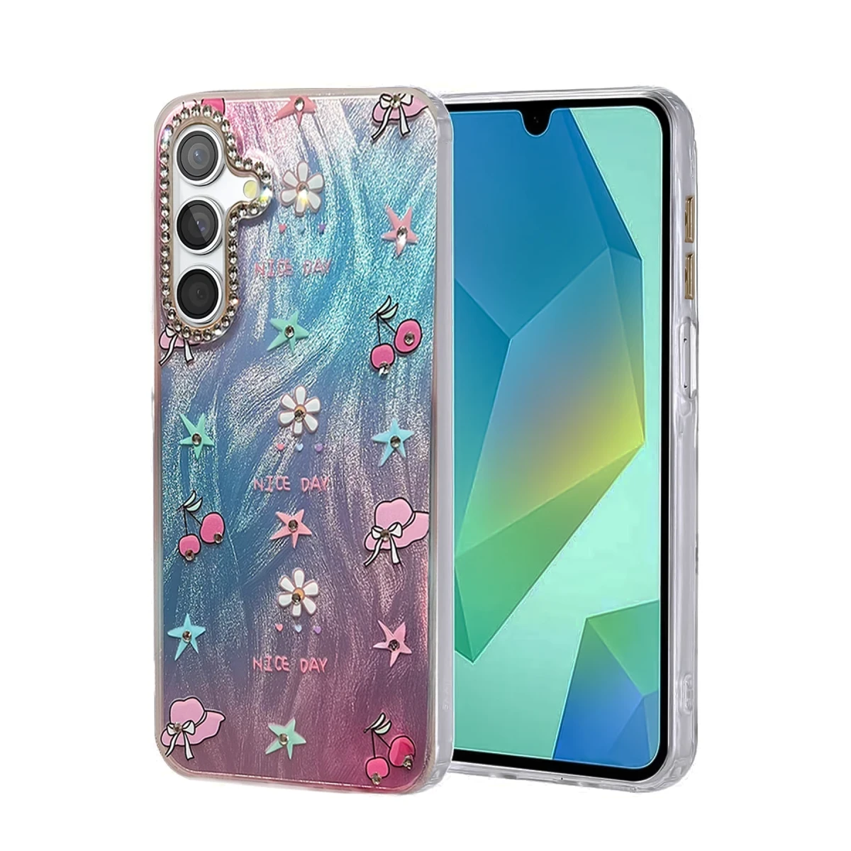 Samsung Galaxy S23 FE Kılıf Blade Aynalı Desenli Kapak - Desen 4