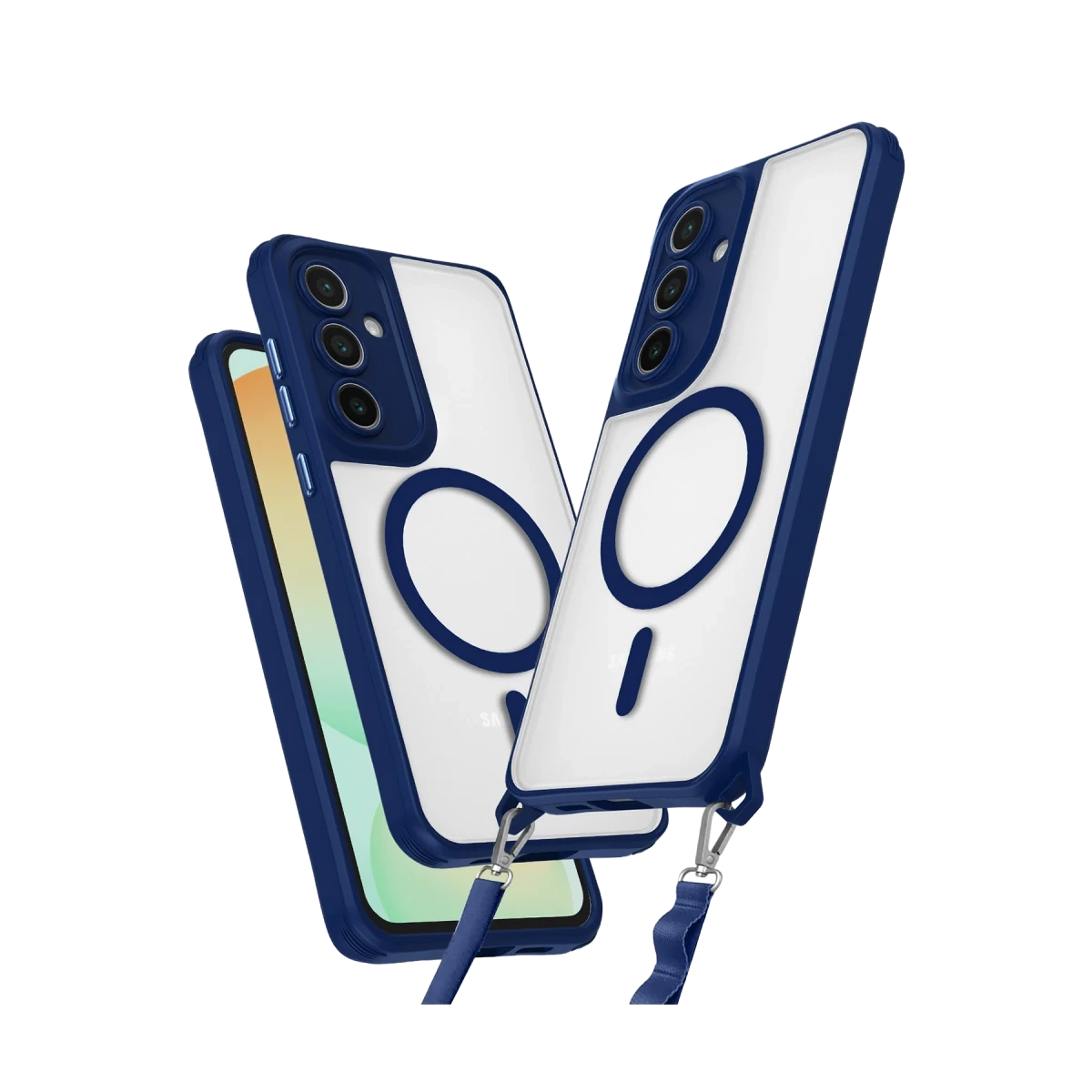 Samsung Galaxy S23 FE Kılıf Enka Magsafe Silikon Kılıf - Lacivert