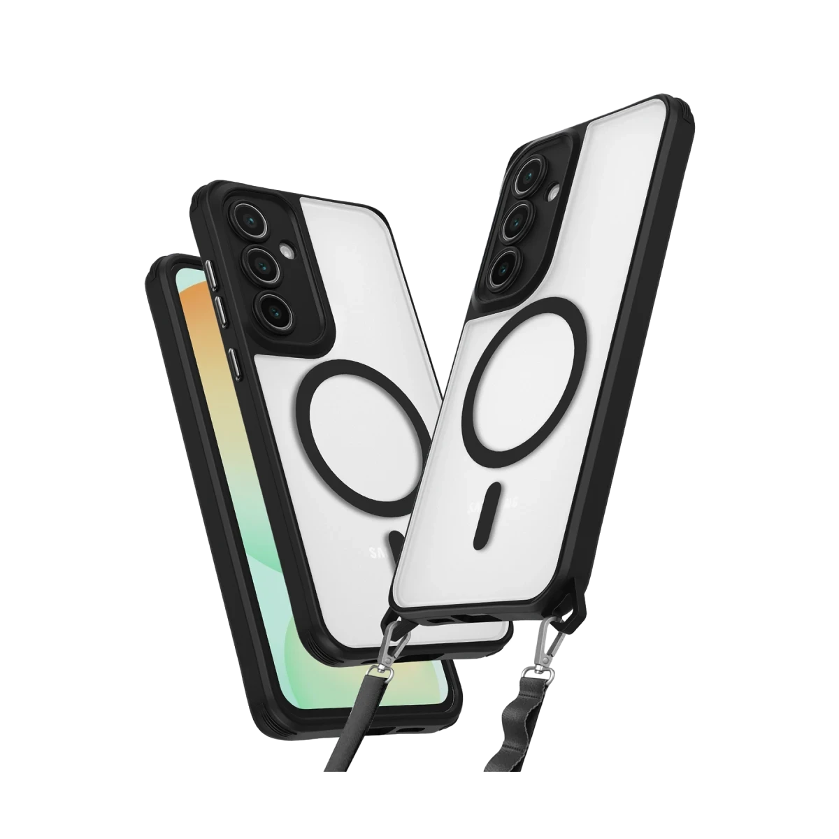 Samsung Galaxy S23 FE Kılıf Enka Magsafe Silikon Kılıf - Siyah