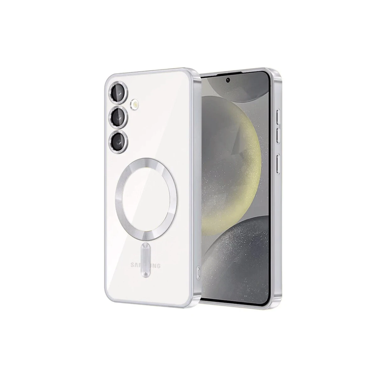 Samsung Galaxy S23 Kılıf Kross Magneticsafe Kapak - Titan Gri