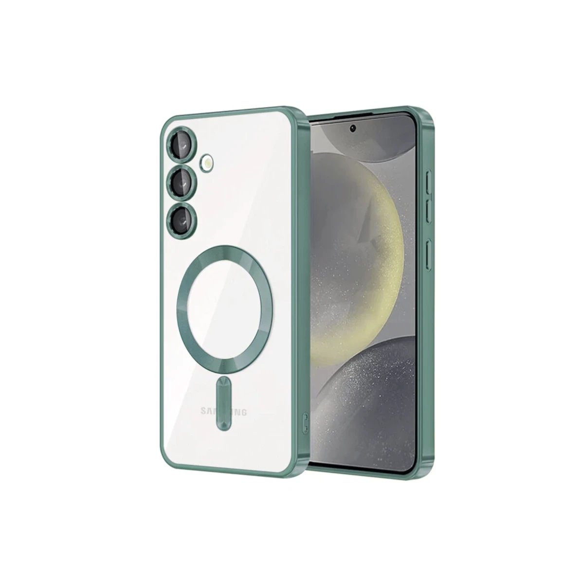 Samsung Galaxy S23 Plus Kılıf Kross Magneticsafe Kapak - Koyu Yeşil