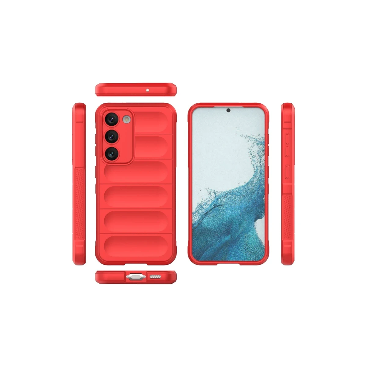 Samsung Galaxy S23 Plus Kılıf Optimum Silikon - Kırmızı