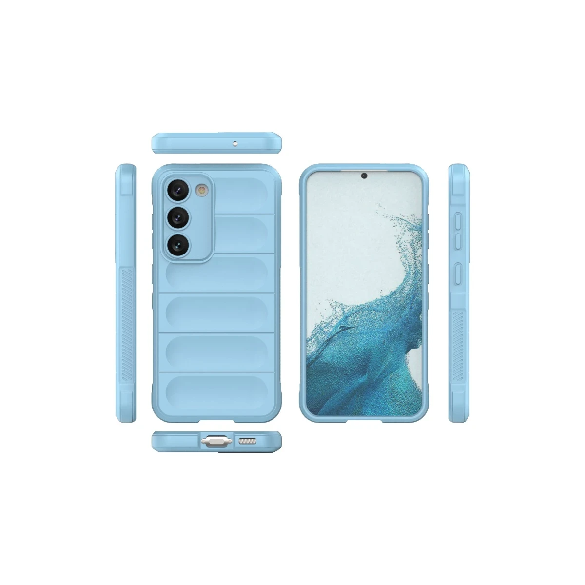 Samsung Galaxy S23 Plus Kılıf Optimum Silikon - Sky Blue