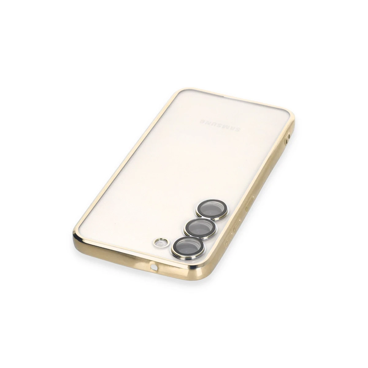 Samsung Galaxy S23 Plus Kılıf Razer Lensli Silikon - Gold