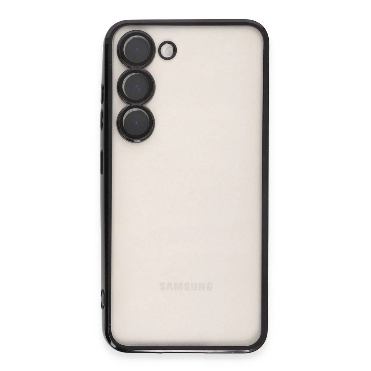 Samsung Galaxy S23 Plus Kılıf Razer Lensli Silikon - Siyah