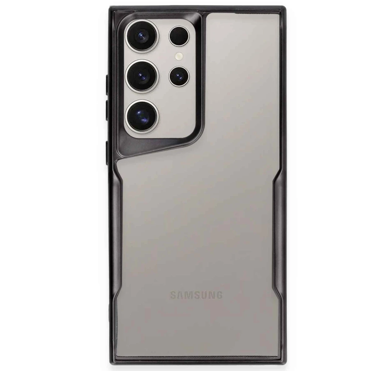 Samsung Galaxy S23 Ultra Kılıf Boyi Silikon Kapak - Siyah