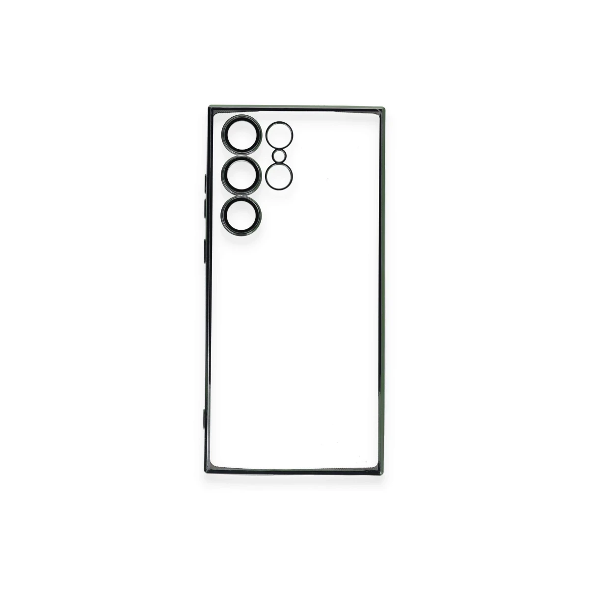 Samsung Galaxy S23 Ultra Kılıf Razer Lensli Silikon - Yeşil