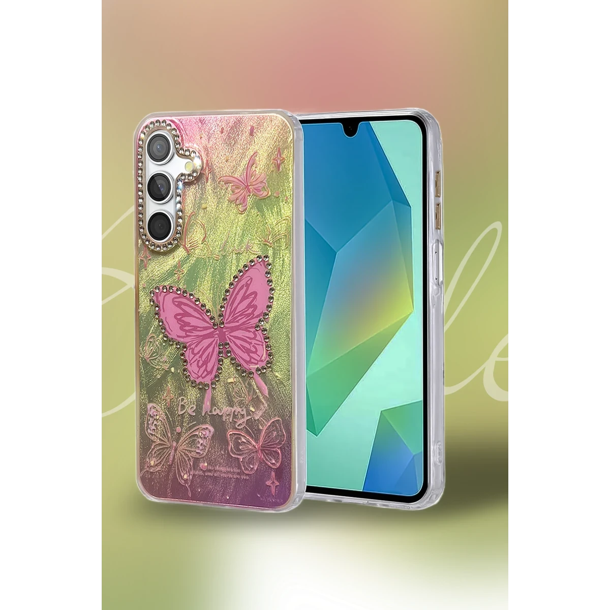 Samsung Galaxy S24 FE Kılıf Blade Aynalı Desenli Kapak - Desen 2