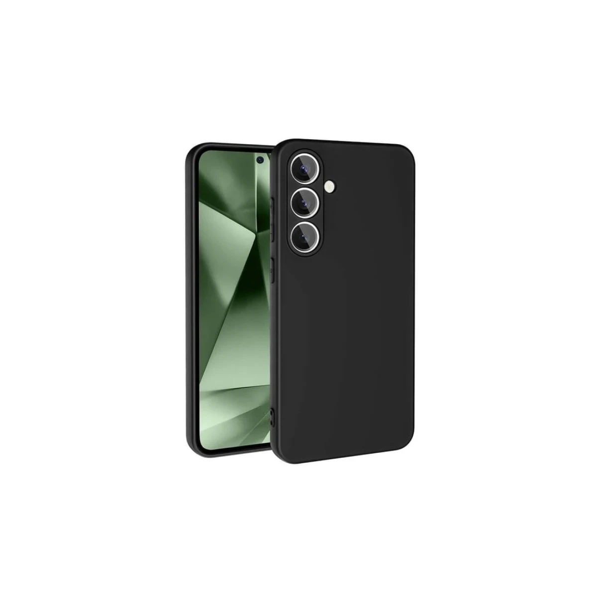 Samsung Galaxy S24 FE Kılıf Nano içi Kadife Silikon - Siyah