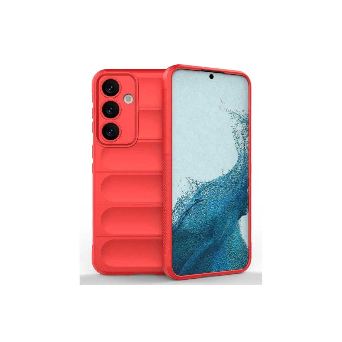 Samsung Galaxy S24 FE Kılıf Optimum Silikon - Kırmızı