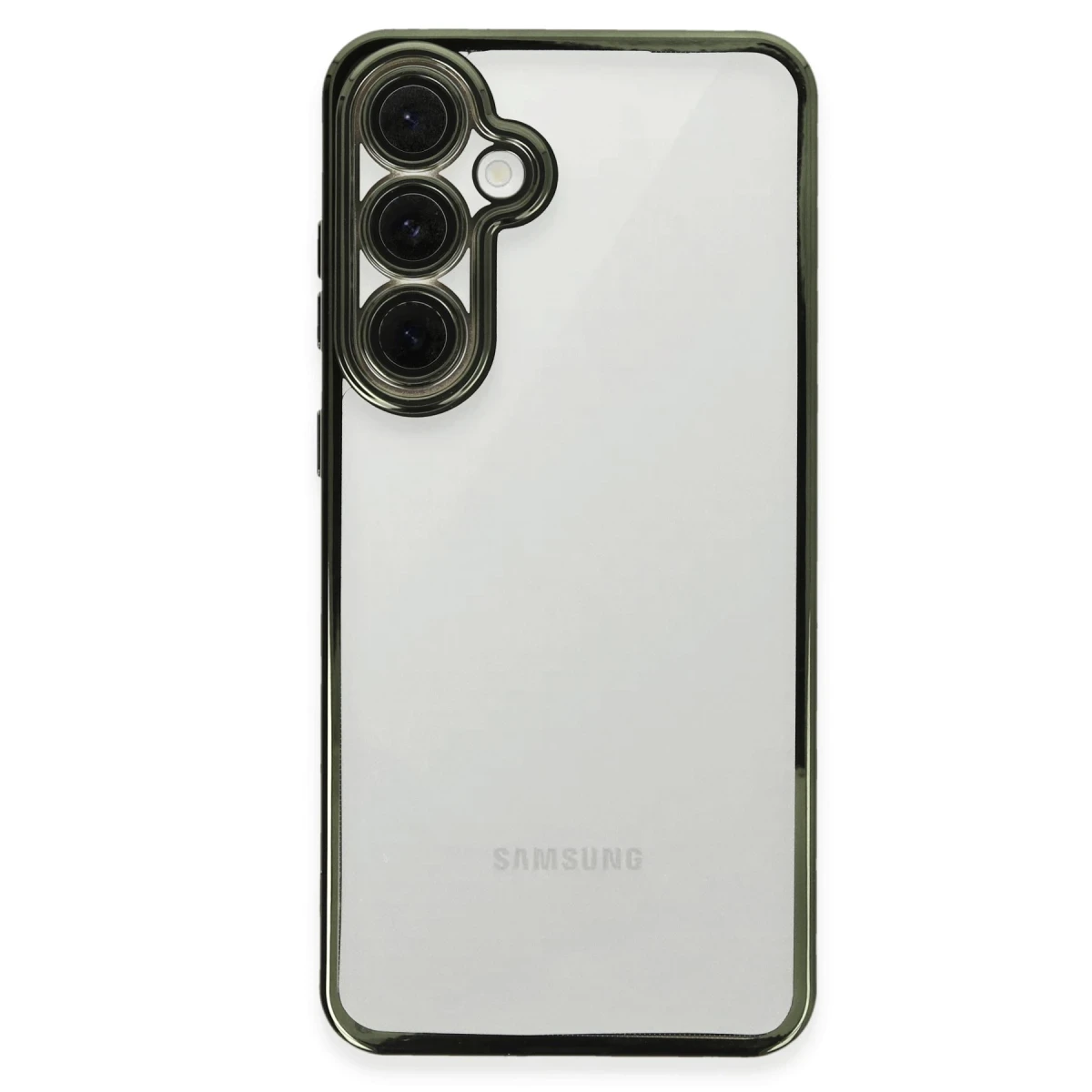 Samsung Galaxy S24 FE Kılıf Razer Lensli Silikon - Yeşil