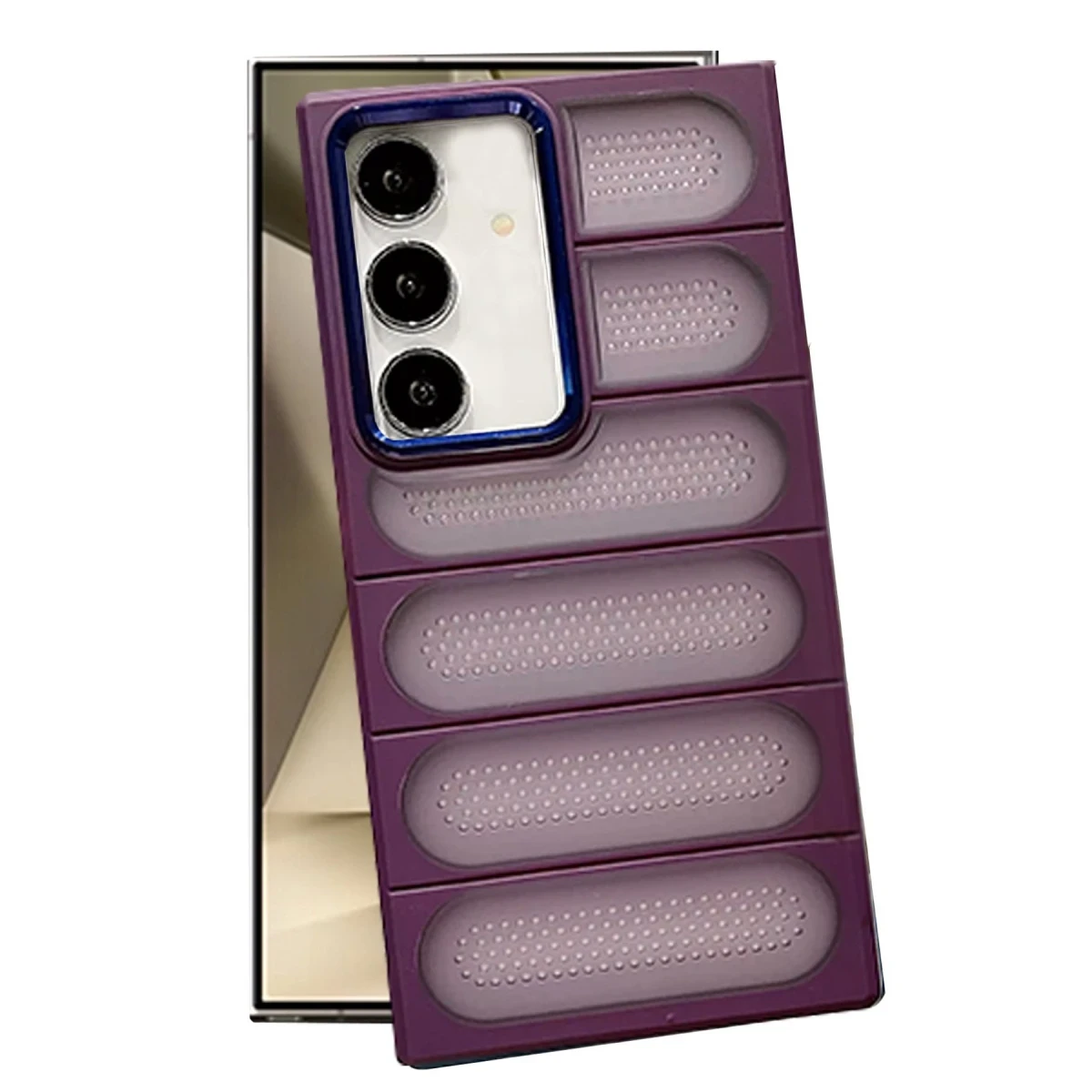 Samsung Galaxy S24 Kılıf Airmax Silikon Kapak - Derin Mor