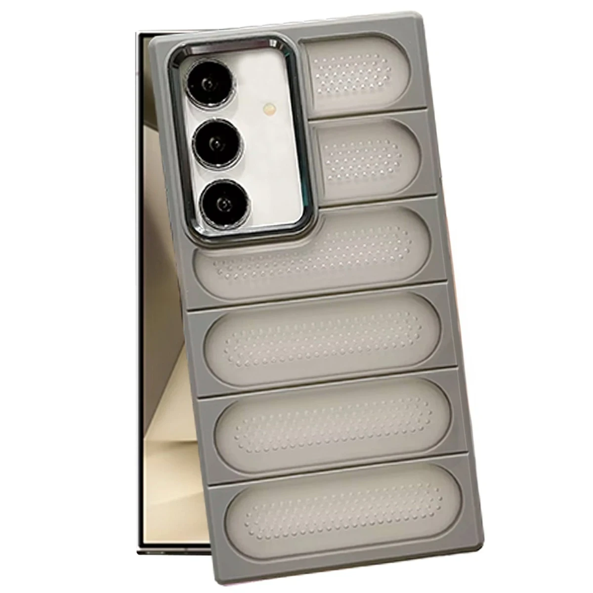 Samsung Galaxy S24 Kılıf Airmax Silikon Kapak - Titan Gri