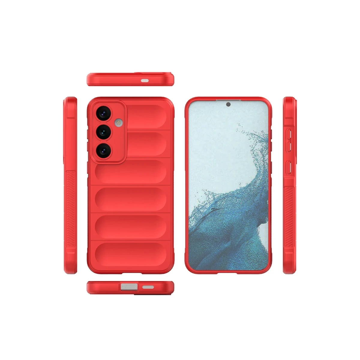 Samsung Galaxy S24 Kılıf Optimum Silikon - Kırmızı