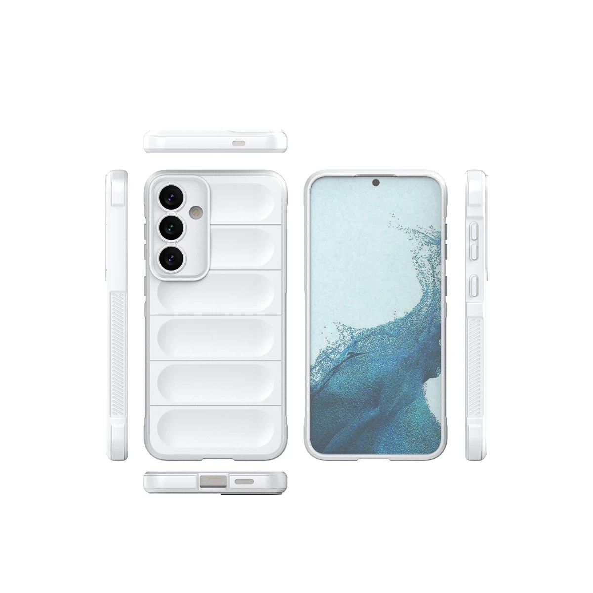 Samsung Galaxy S24 Kılıf Optimum Silikon - Krem