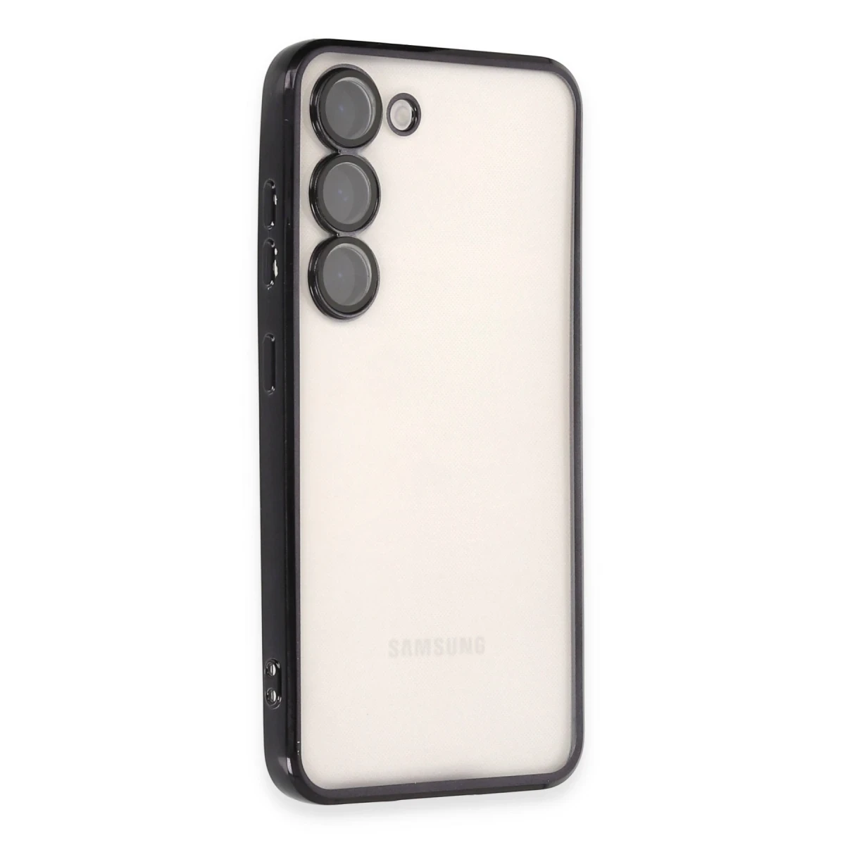 Samsung Galaxy S24 Kılıf Razer Lensli Silikon - Siyah