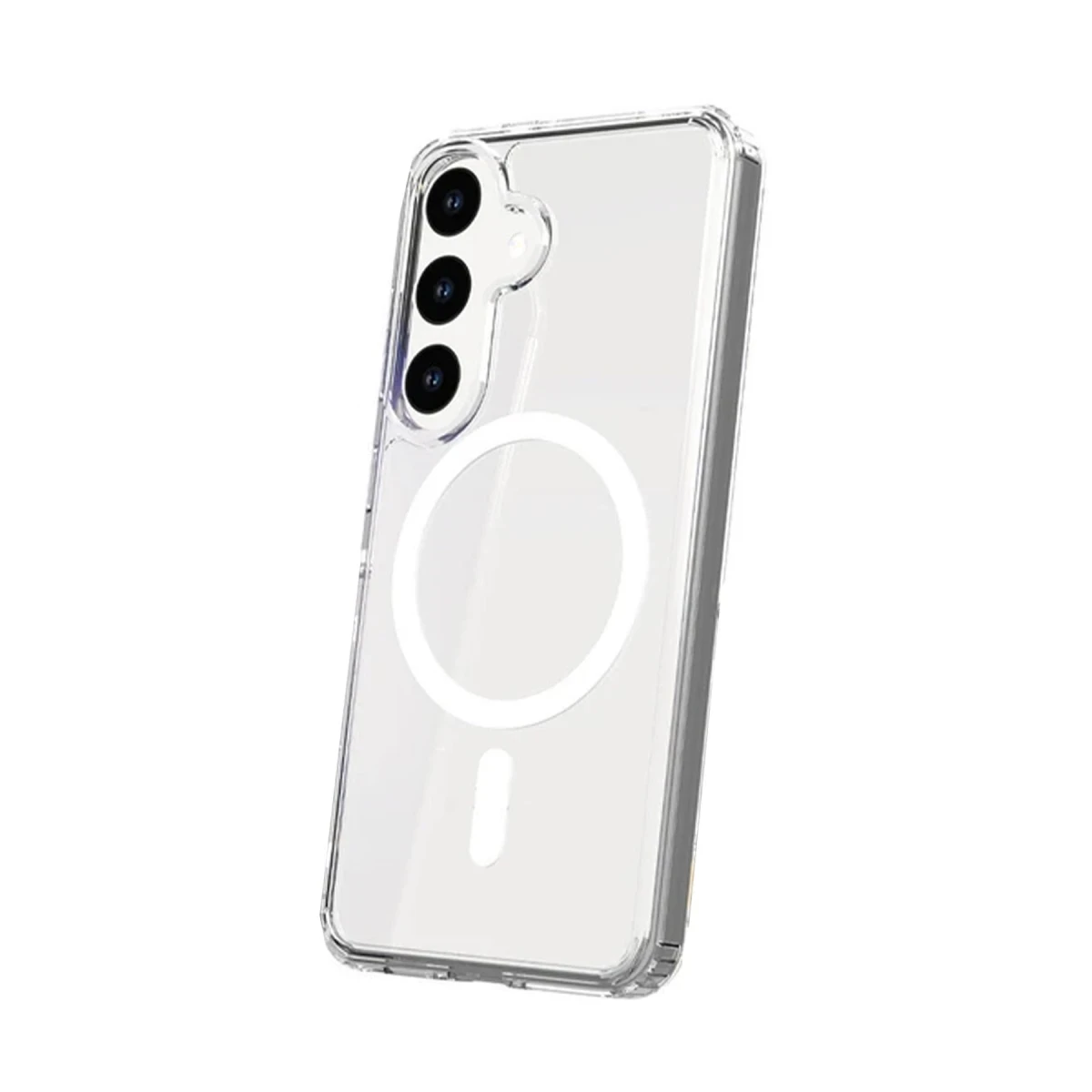 Samsung Galaxy S24 Plus Kılıf Magneticsafe Şeffaf Silikon - Şeffaf