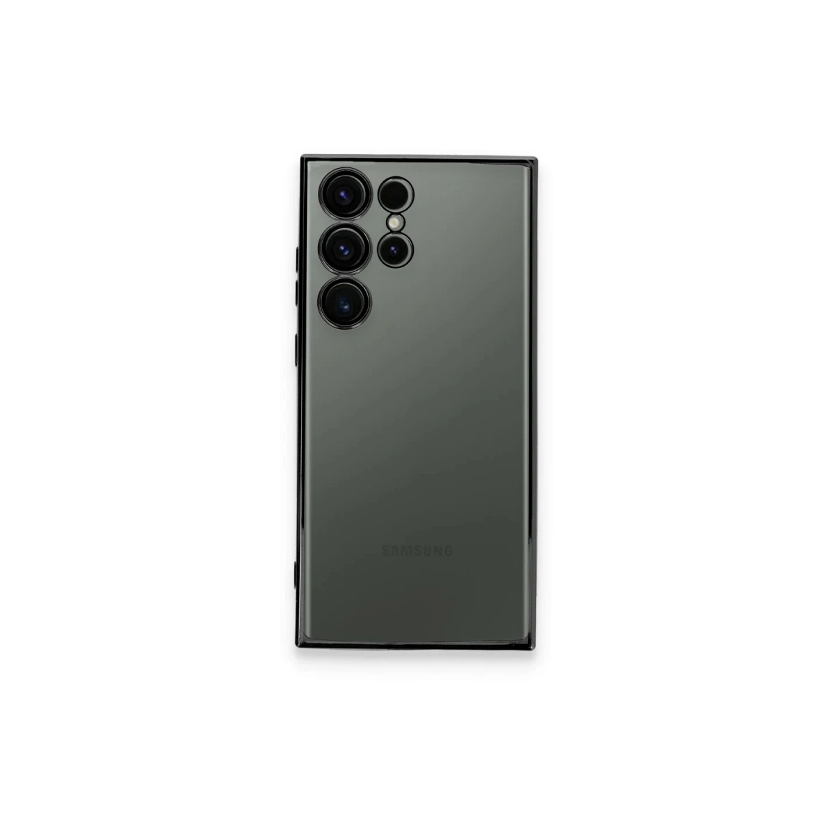 Samsung Galaxy S24 Ultra Kılıf Razer Lensli Silikon - Yeşil