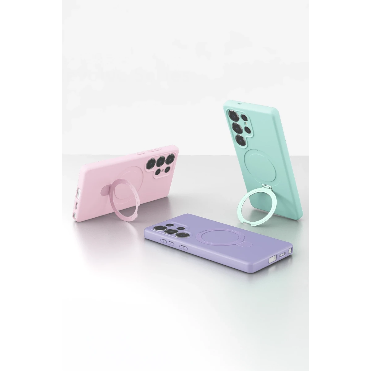 Samsung Galaxy S24 Ultra Regal Magsafe Standlı Kapak - Derin Mor