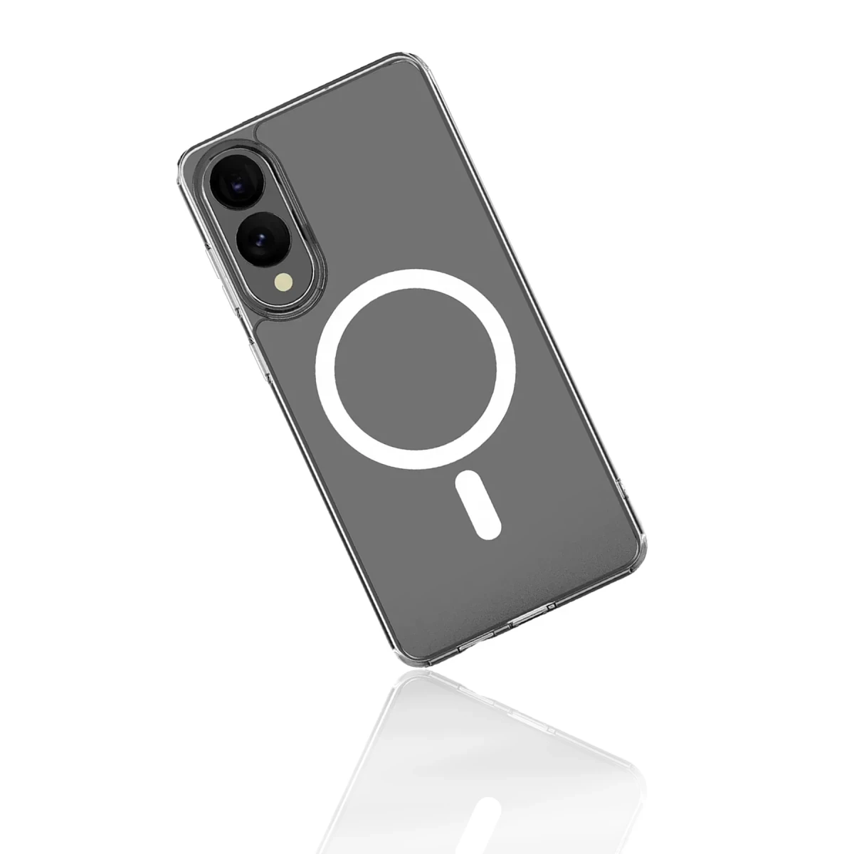 Samsung Galaxy S25 Edge Kılıf Magneticsafe Şeffaf Silikon - Şeffaf