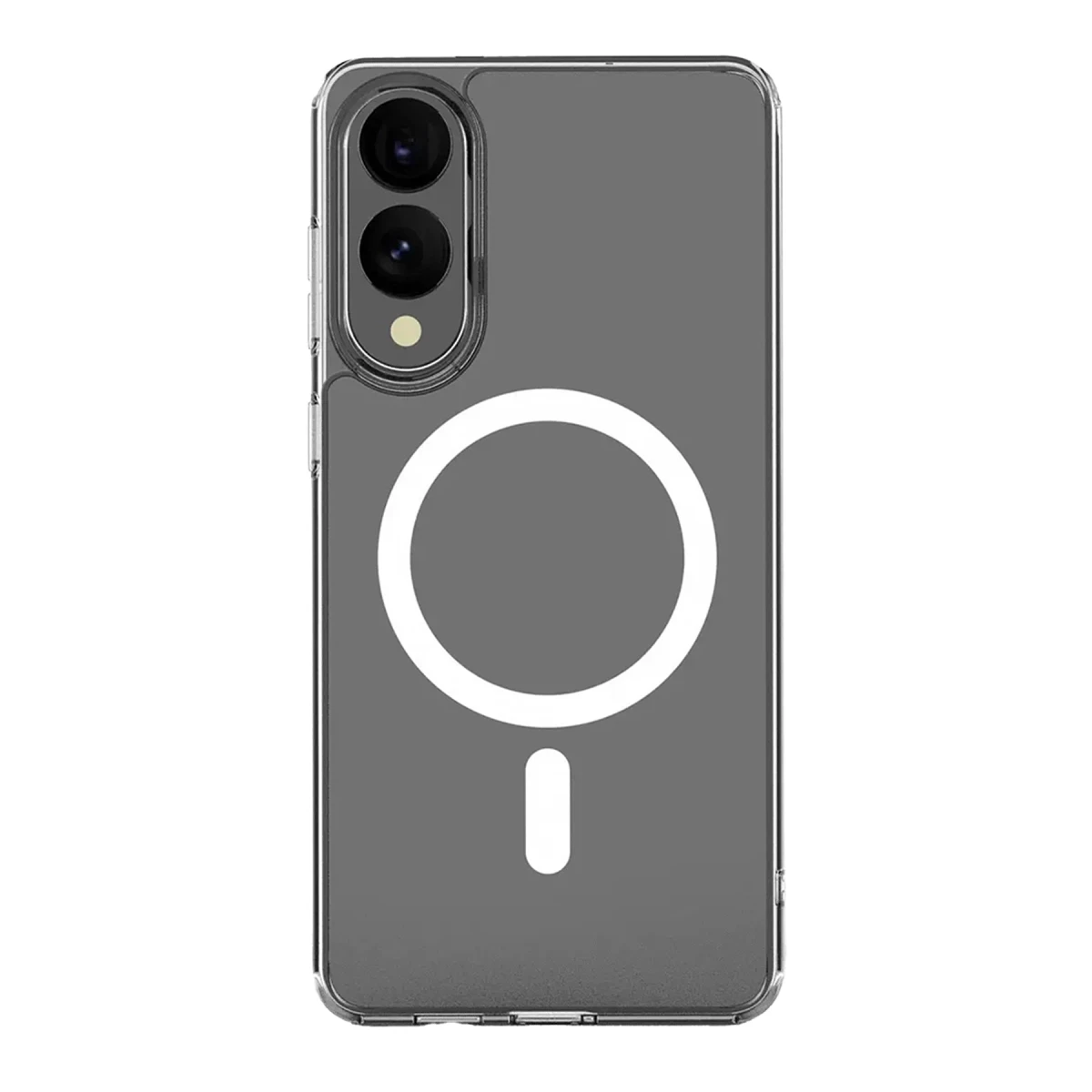 Samsung Galaxy S25 Edge Kılıf Magneticsafe Şeffaf Silikon - Şeffaf
