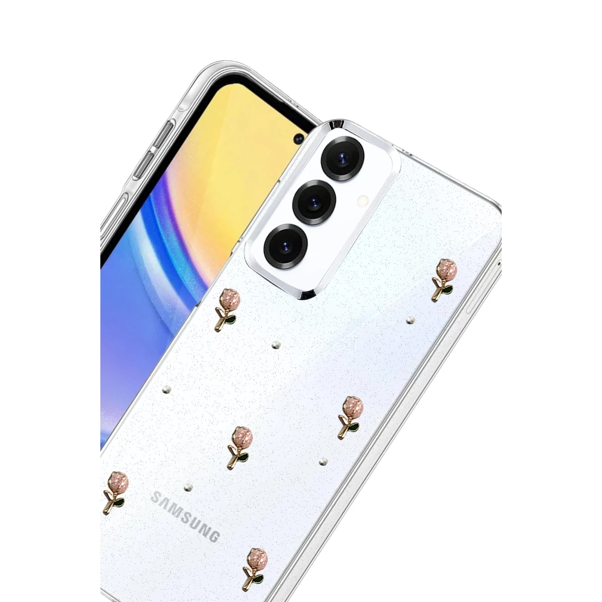 Samsung Galaxy S25 Fiyonk Desenli Kapak - Desen 6