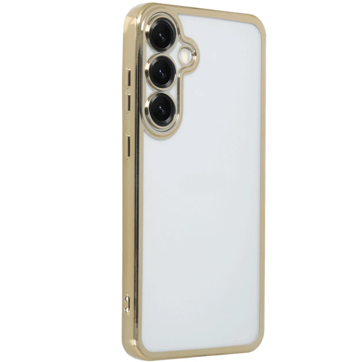 Samsung Galaxy S25 Plus Kılıf Razer Lensli Silikon - Gold