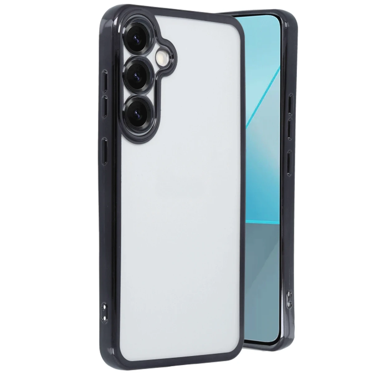 Samsung Galaxy S25 Plus Kılıf Razer Lensli Silikon - Siyah