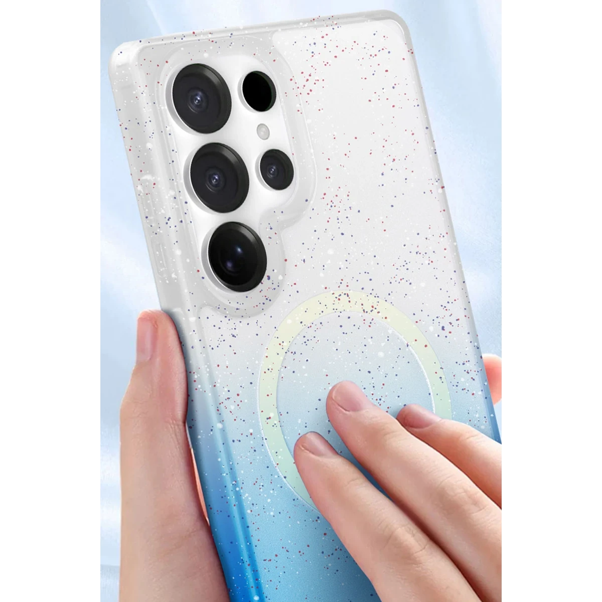 Samsung Galaxy S25 Plus Pummel Shiny Magsafe Kapak - Siyah