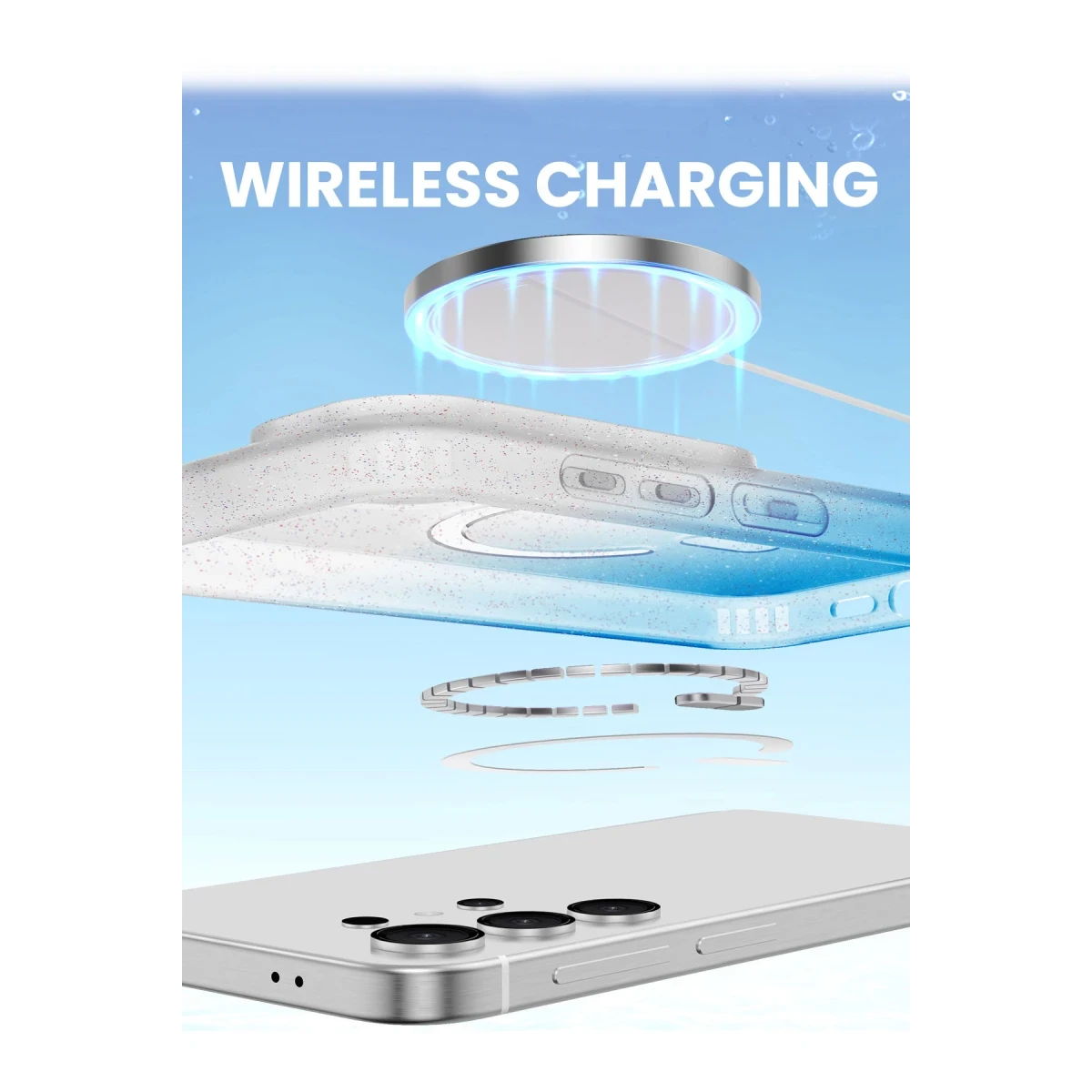 Samsung Galaxy S25 Pummel Shiny Magsafe Kapak - Mor