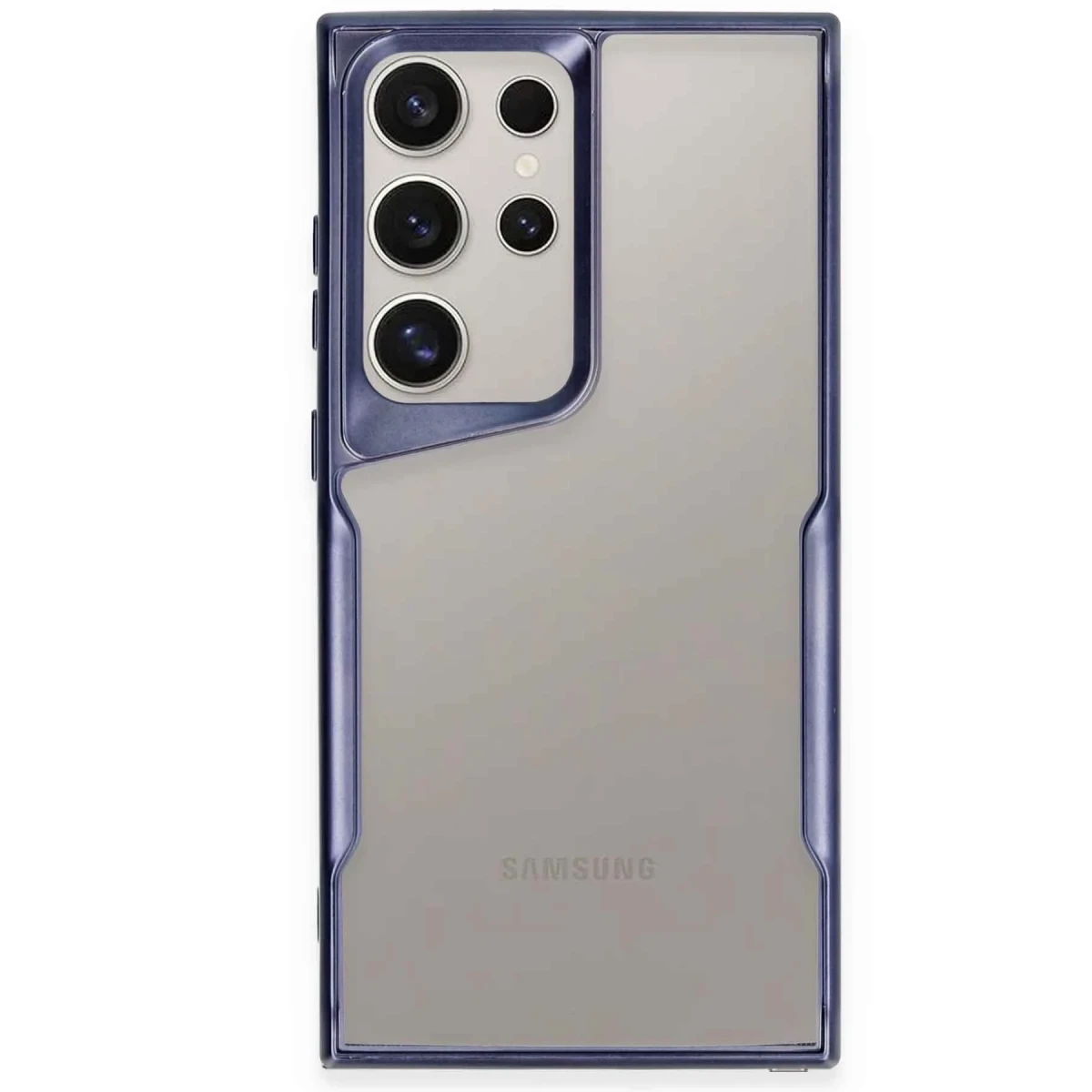 Samsung Galaxy S25 Ultra Kılıf Boyi Silikon Kapak - Lacivert