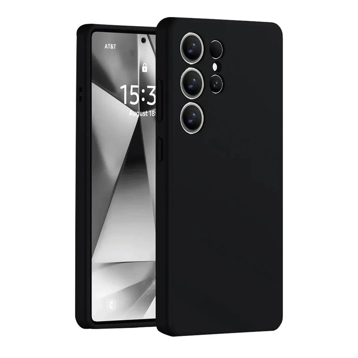 Samsung Galaxy S25 Ultra Kılıf Nano içi Kadife Silikon - Siyah