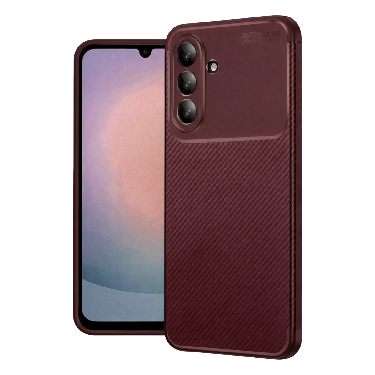 Samsung Galaxy S26 FE Auto Focus Karbon Kapak - Bordo
