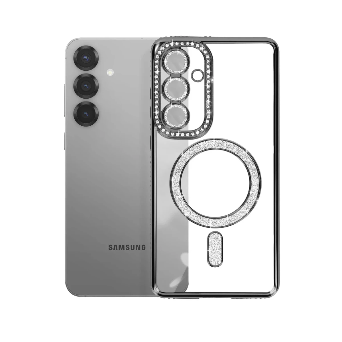 Samsung Galaxy S26 Joke Simli Magneticsafe Kılıf - Siyah