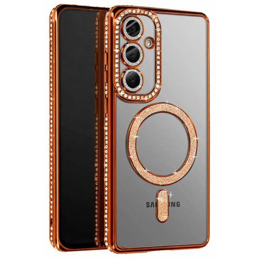 Samsung Galaxy S26 Joke Simli Magneticsafe Kılıf - Turuncu