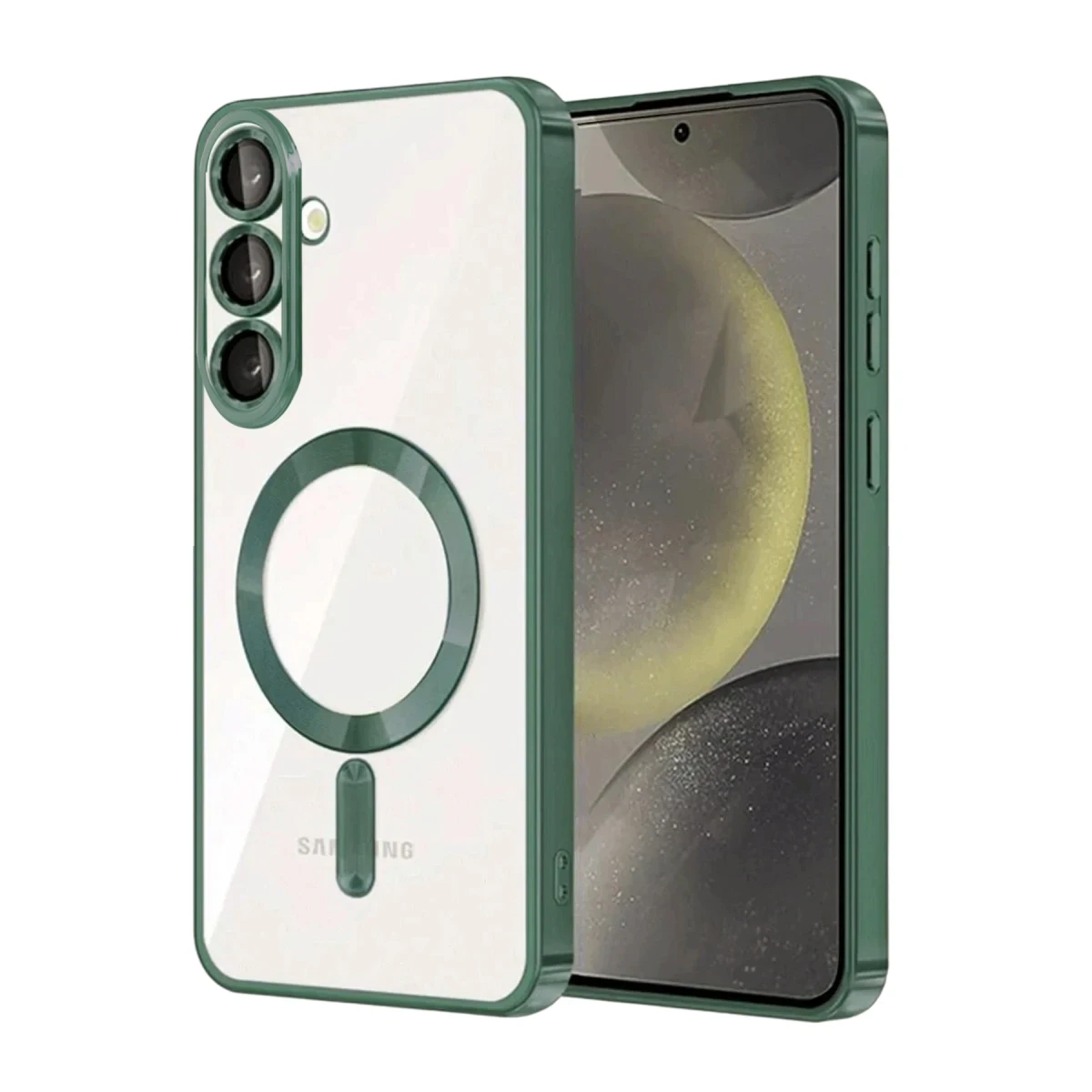 Samsung Galaxy S26 Kross Magneticsafe Kapak - Koyu Yeşil