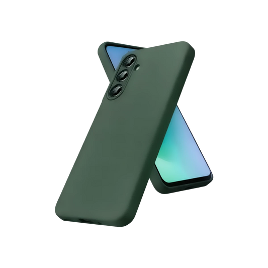 Samsung Galaxy S26 Nano içi Kadife Silikon - Koyu Yeşil