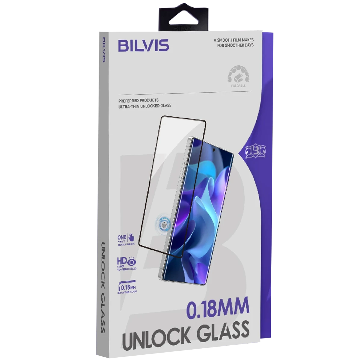 Samsung Galaxy S26 Plus Bilvis 0.18mm Unlock Glass Cam Ekran Koruyucu - Siyah