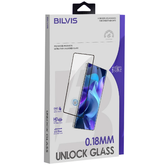 Samsung Galaxy S26 Plus Bilvis 0.18mm Unlock Glass Cam Ekran Koruyucu - Siyah