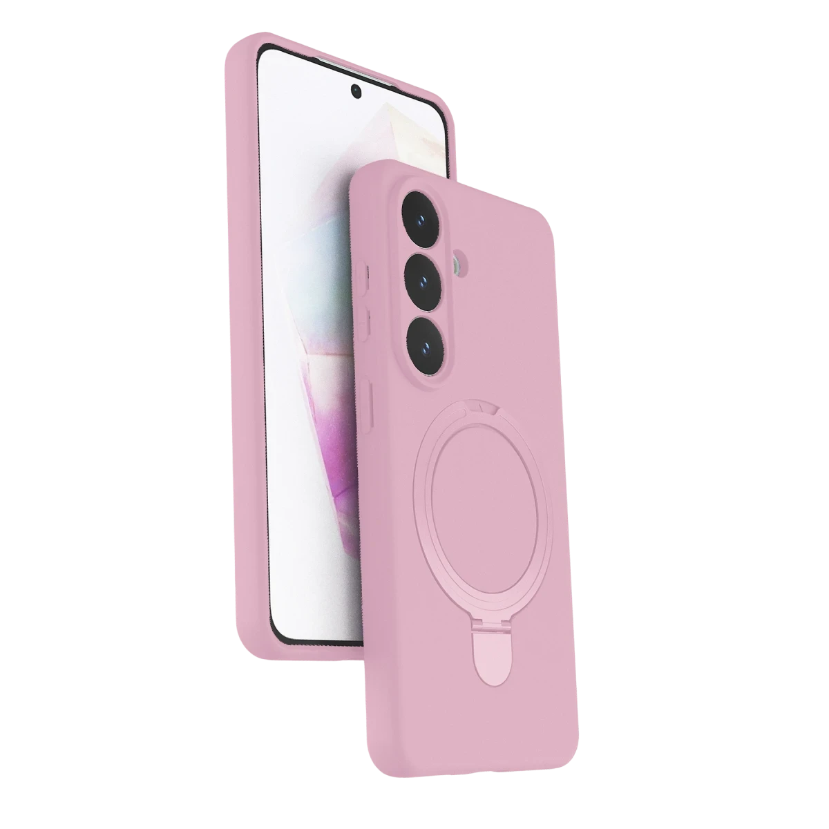 Samsung Galaxy S26 Plus Regal Magsafe Standlı Kapak - Açık Pembe