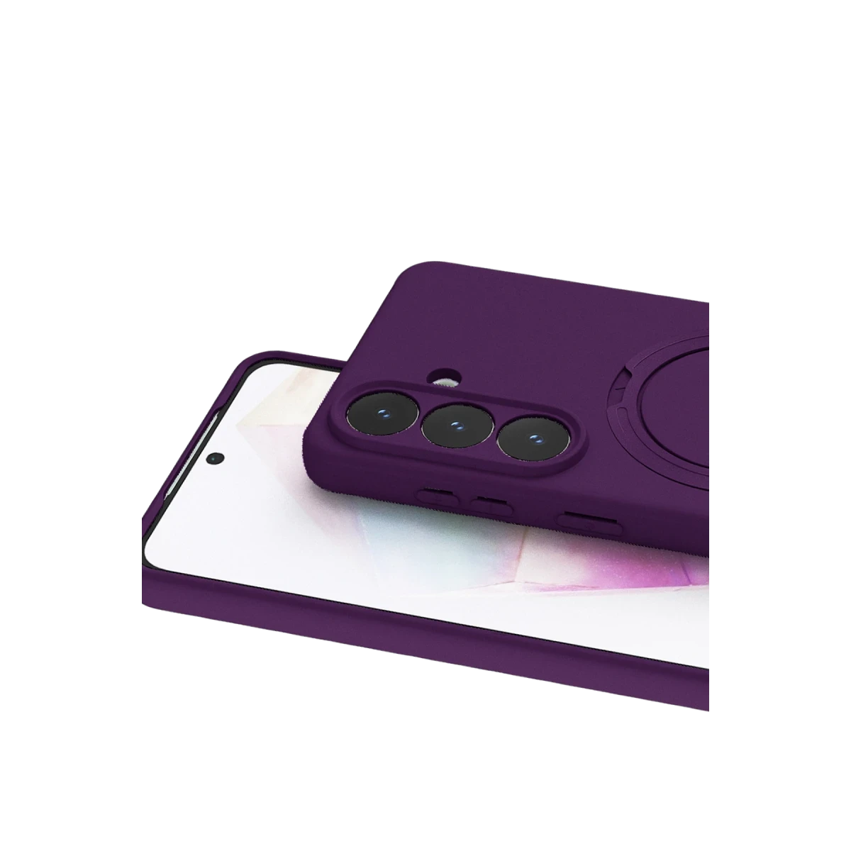 Samsung Galaxy S26 Plus Regal Magsafe Standlı Kapak - Derin Mor