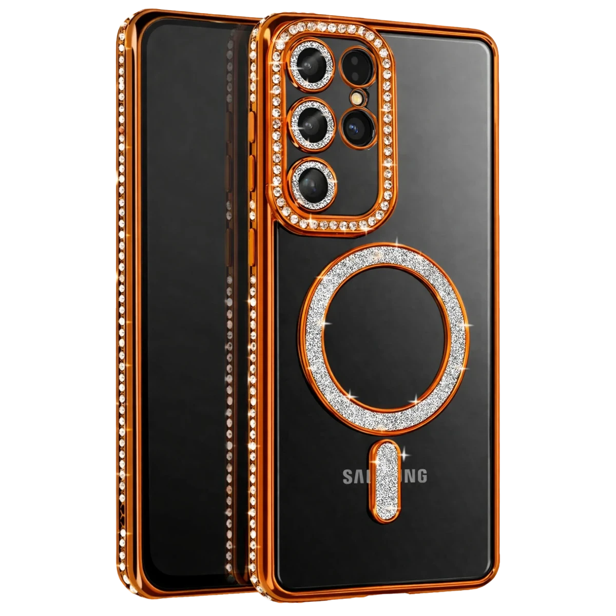 Samsung Galaxy S26 Ultra Joke Simli Magneticsafe Kılıf - Turuncu